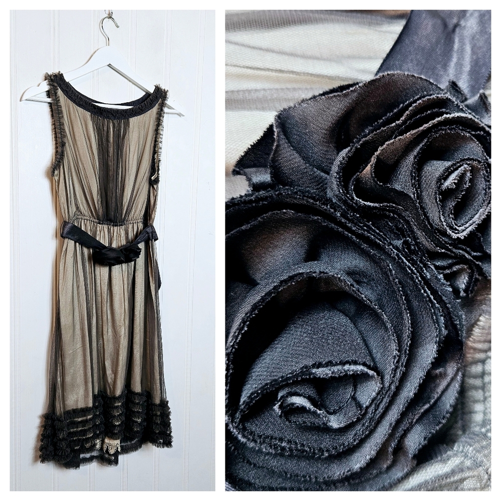 Anthro Moulinette Soeurs Spirited Away Lace Tulle Dress XS Fairy Boho
